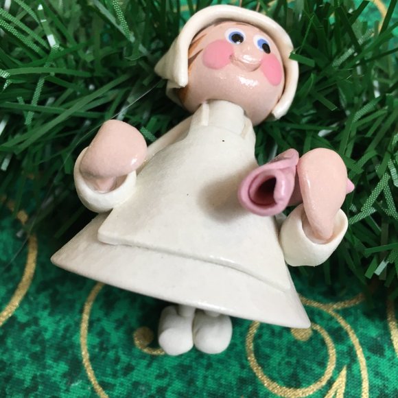 80’s Polymer Clay Ornaments  handmade Set  Christmas Bells Vintage - Picture 9 of 15